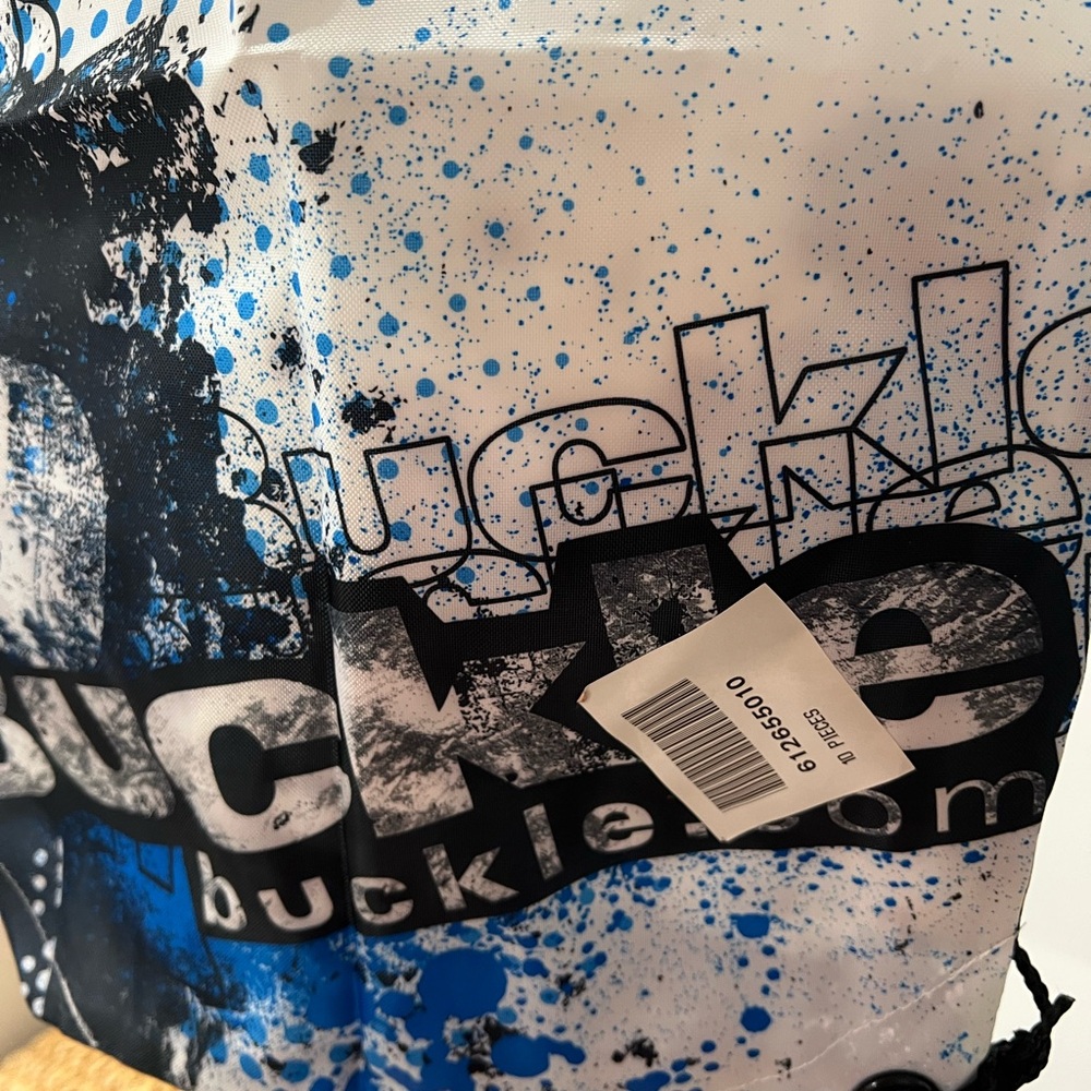 Buckle Splatter Design Drawstring Bag - Picture 2 of 4